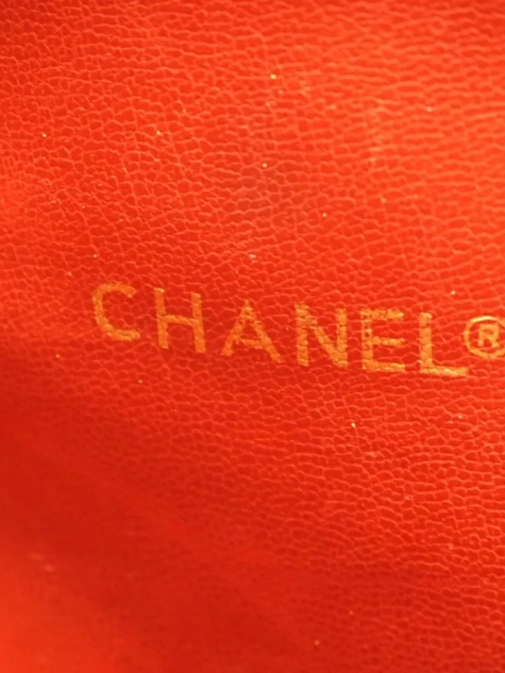 Authentic CHANEL denim red leather 1990s Jeans charm tote - Picture 4 of 14